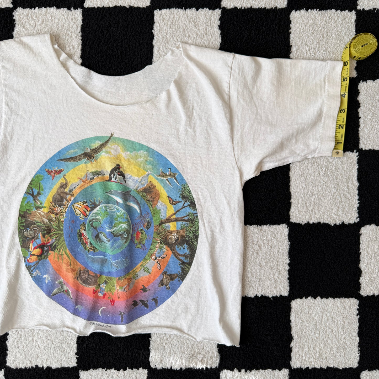 unique vintage whimsical 90s y2k graphic baby tee