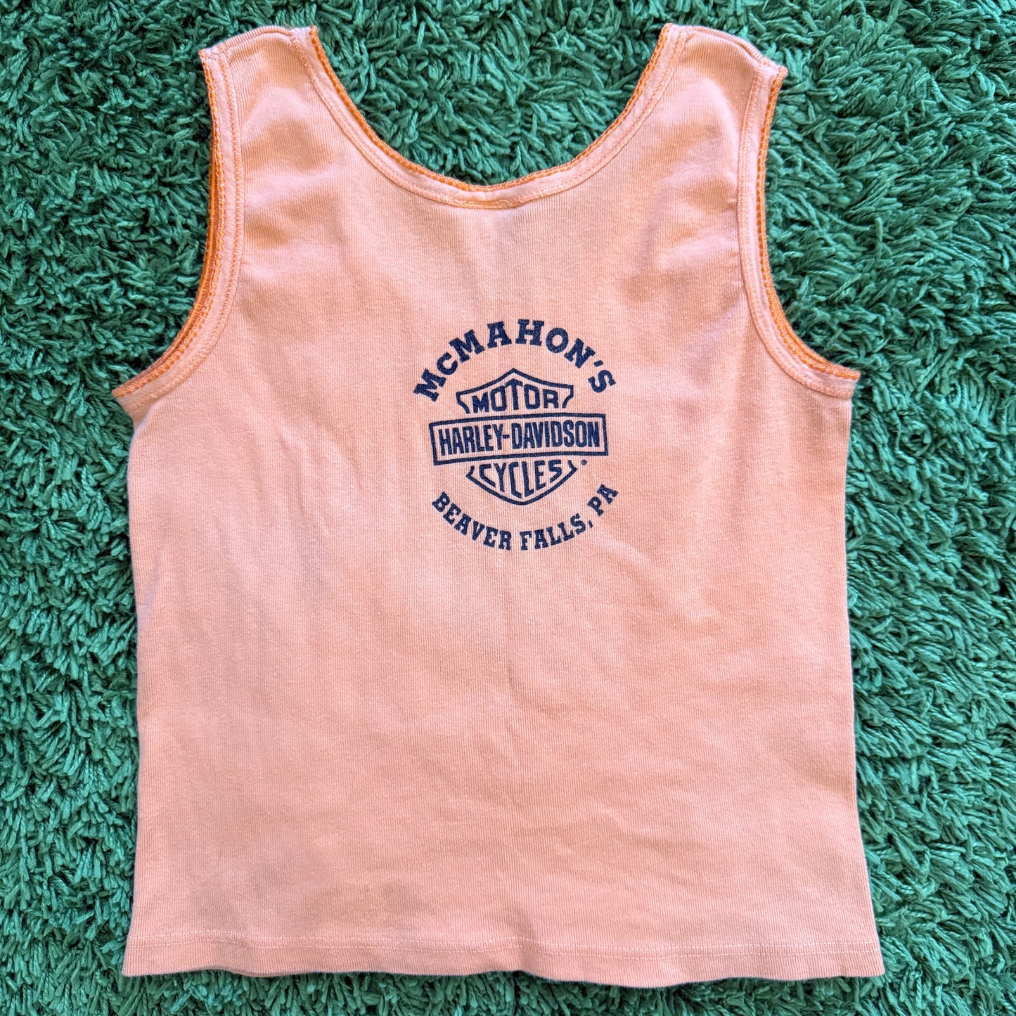 unique vintage whimsical 90s y2k HARLEY DAVIDSON graphic tank top