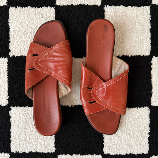 vintage whimsical 90s y2k mule sandals
