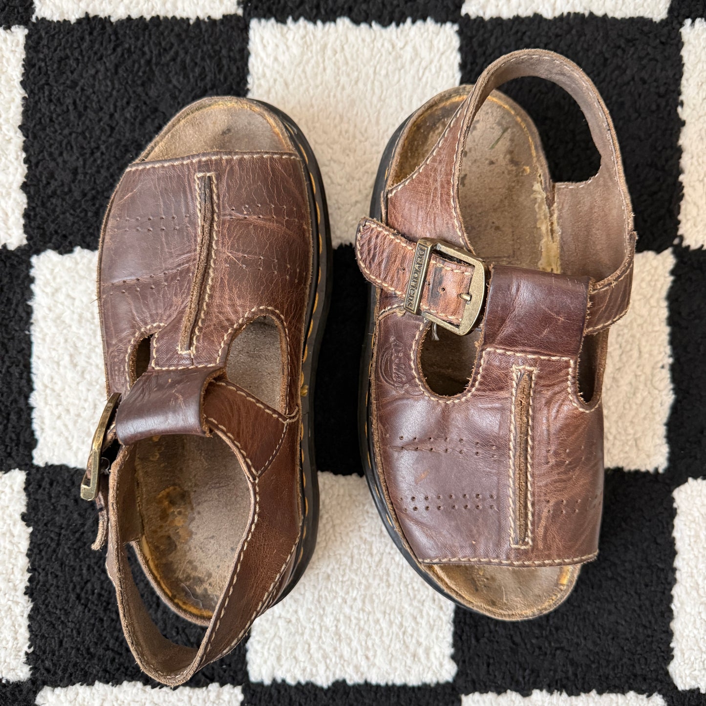 unique vintage whimsical 90s y2k DR. MARTEN chunky sandals