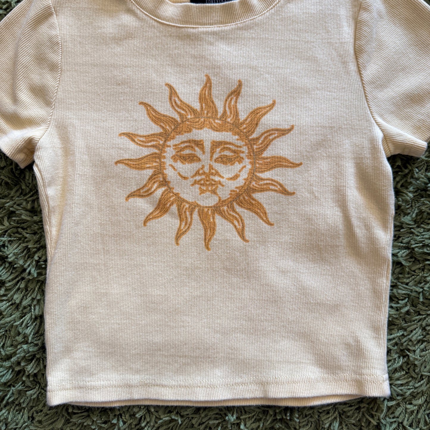 unique vintage whimsical 90s y2k celestial graphic baby tee