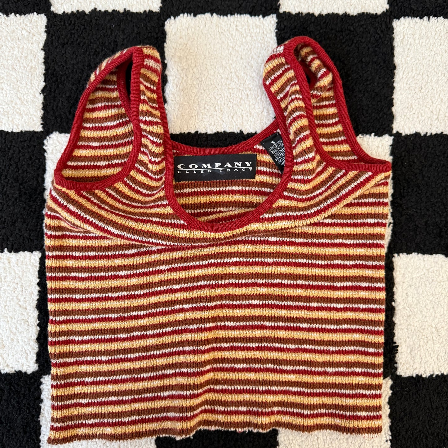 unique vintage whimsy 90s y2k knit tank top