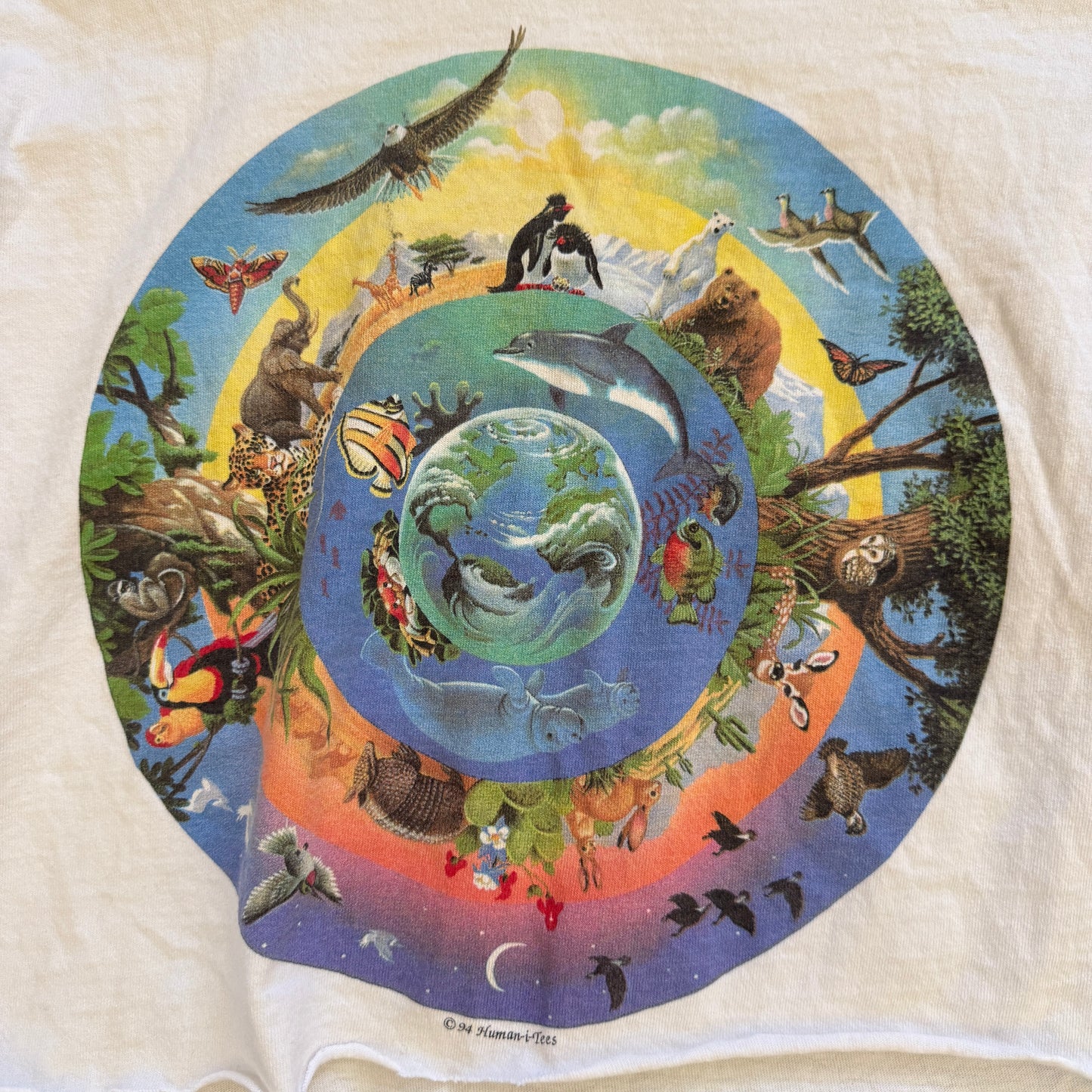 unique vintage whimsical 90s y2k graphic baby tee