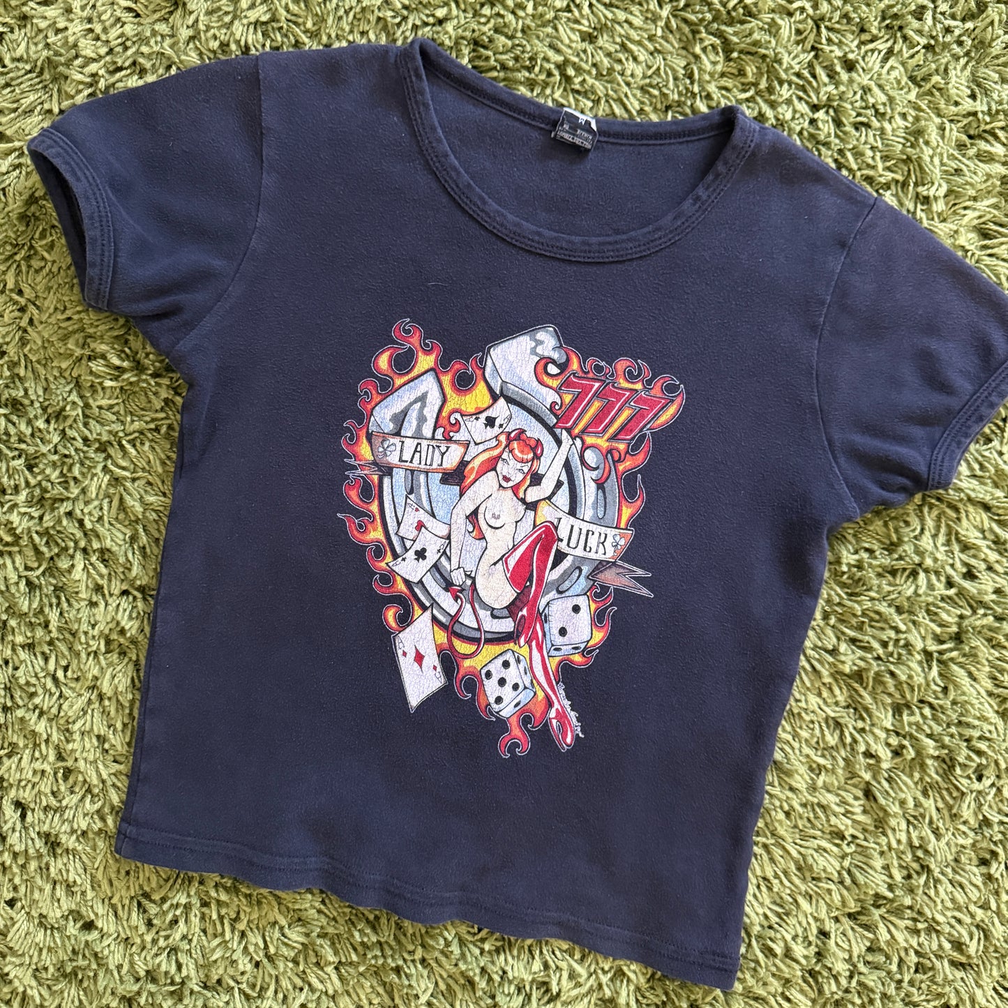 unique vintage whimsy 90s y2k graphic baby tee