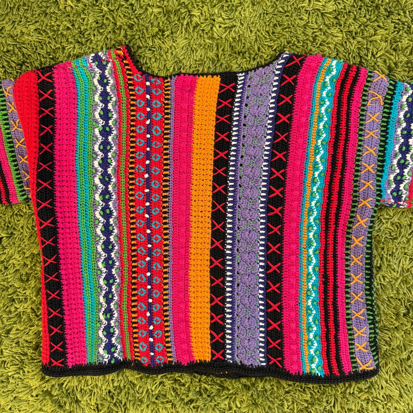unique vintage whimsy 90s y2k knit cardigan sweater