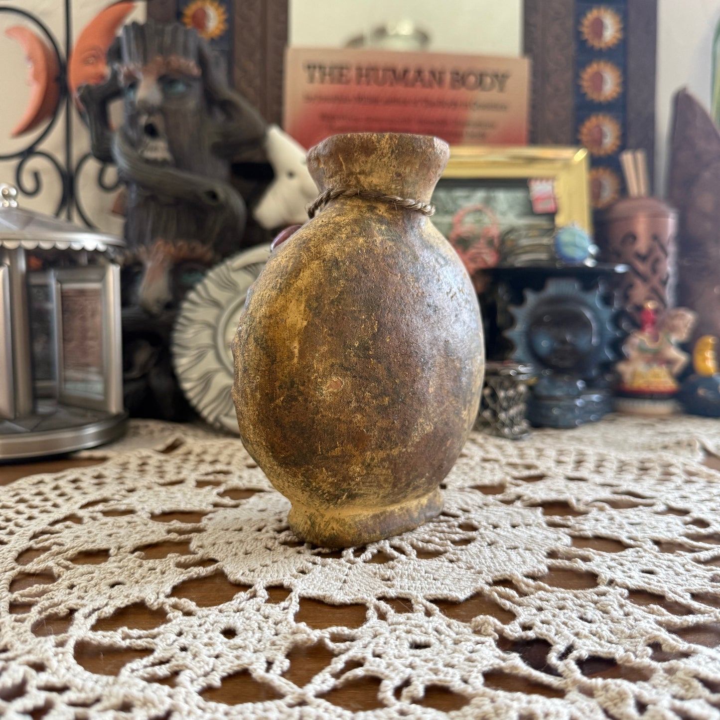 unique vintage whimsical celestial sun folk art collectable