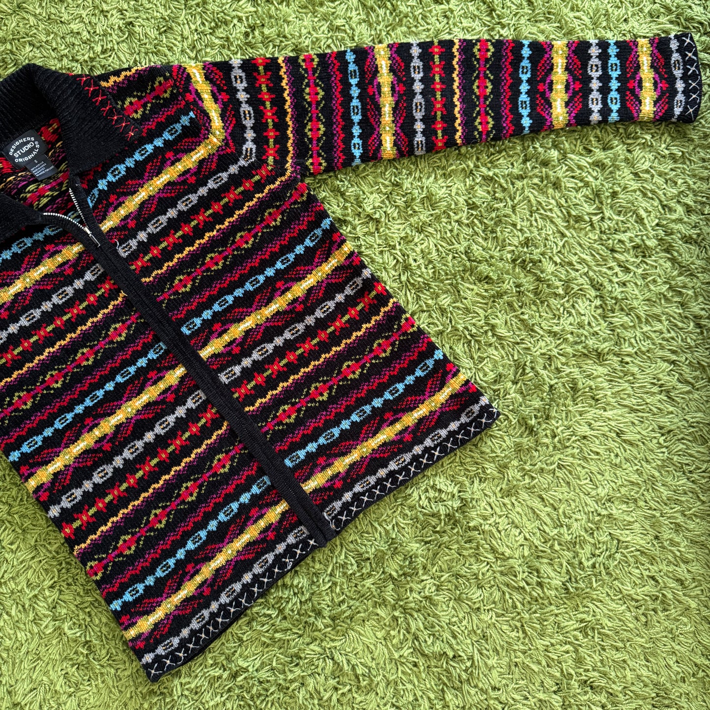 unique vintage whimsy 90s y2k knit cardigan sweater