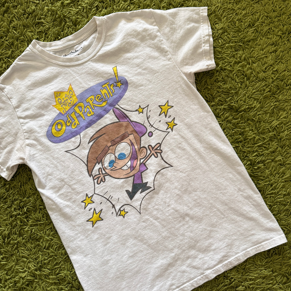 unique vintage whimsical 90s y2k THE FAIRLY ODD PARENTS graphic tee