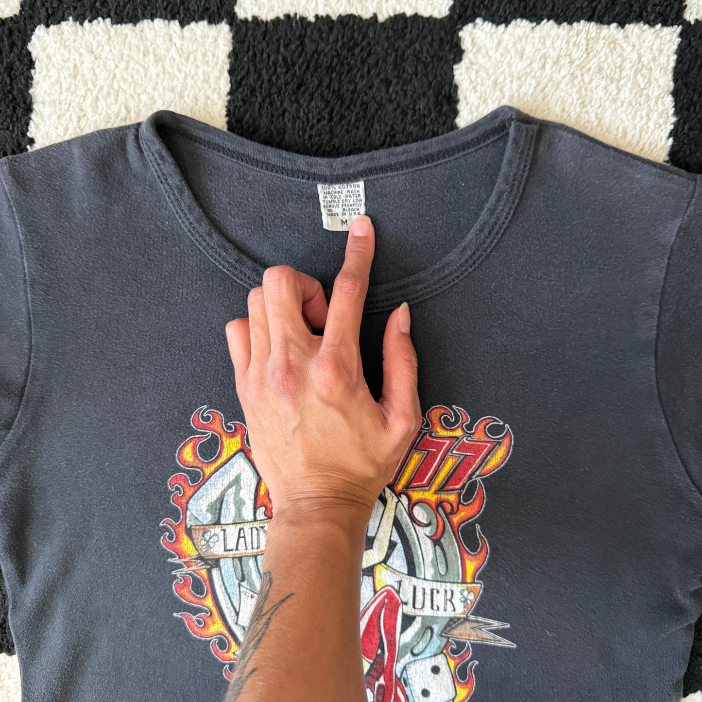 unique vintage whimsy 90s y2k graphic baby tee