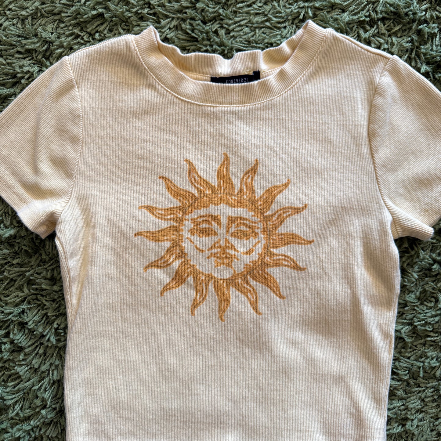 unique vintage whimsical 90s y2k celestial graphic baby tee