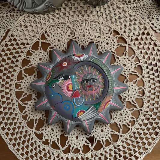 unique handmade whimsical celestial folk art wall decor