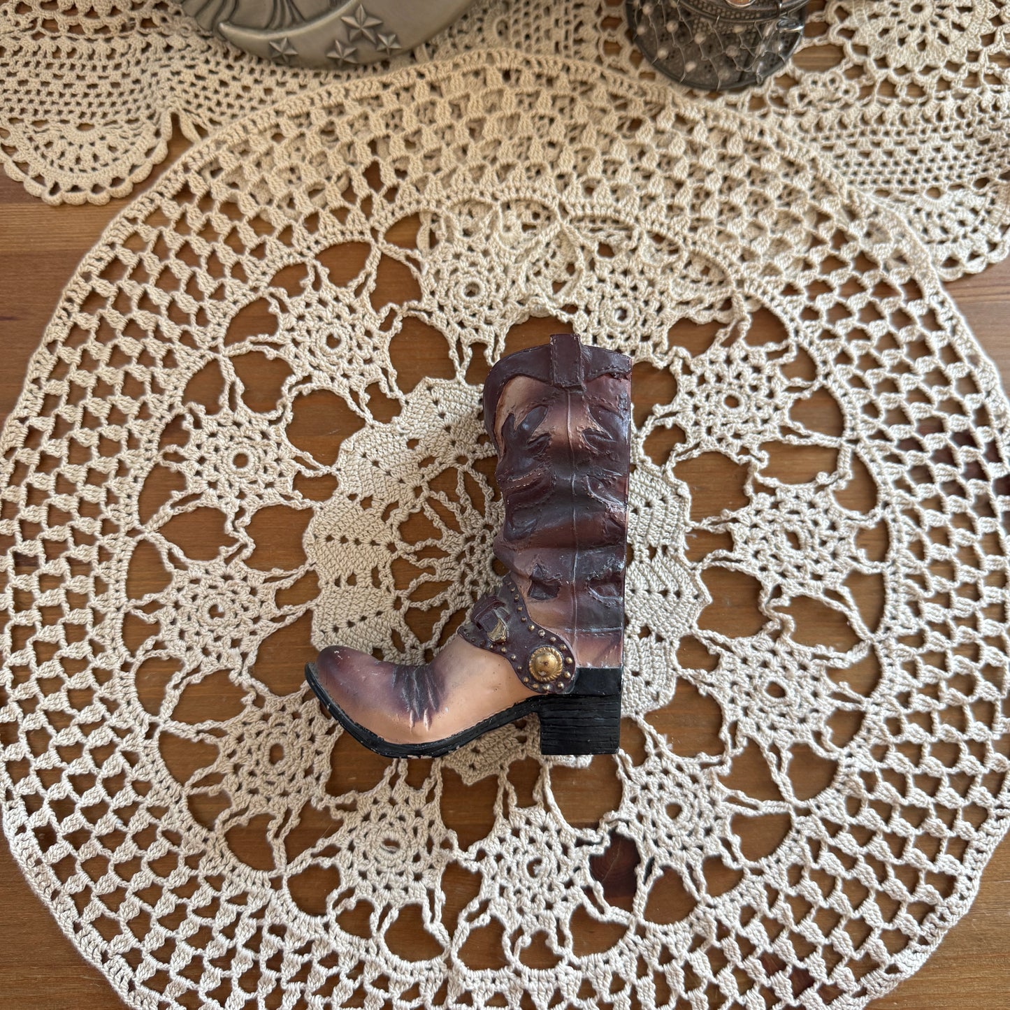 unique vintage whimsical celestial star boot figure collectable trinket