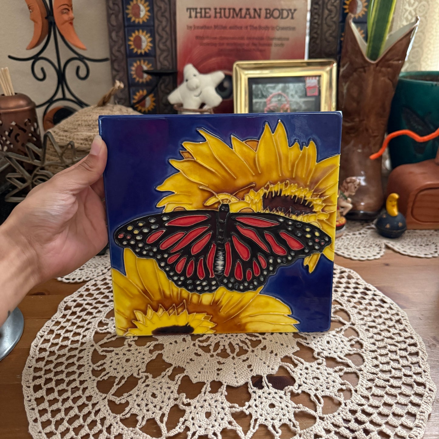 unique handmade whimsical folk art collectable wall decor