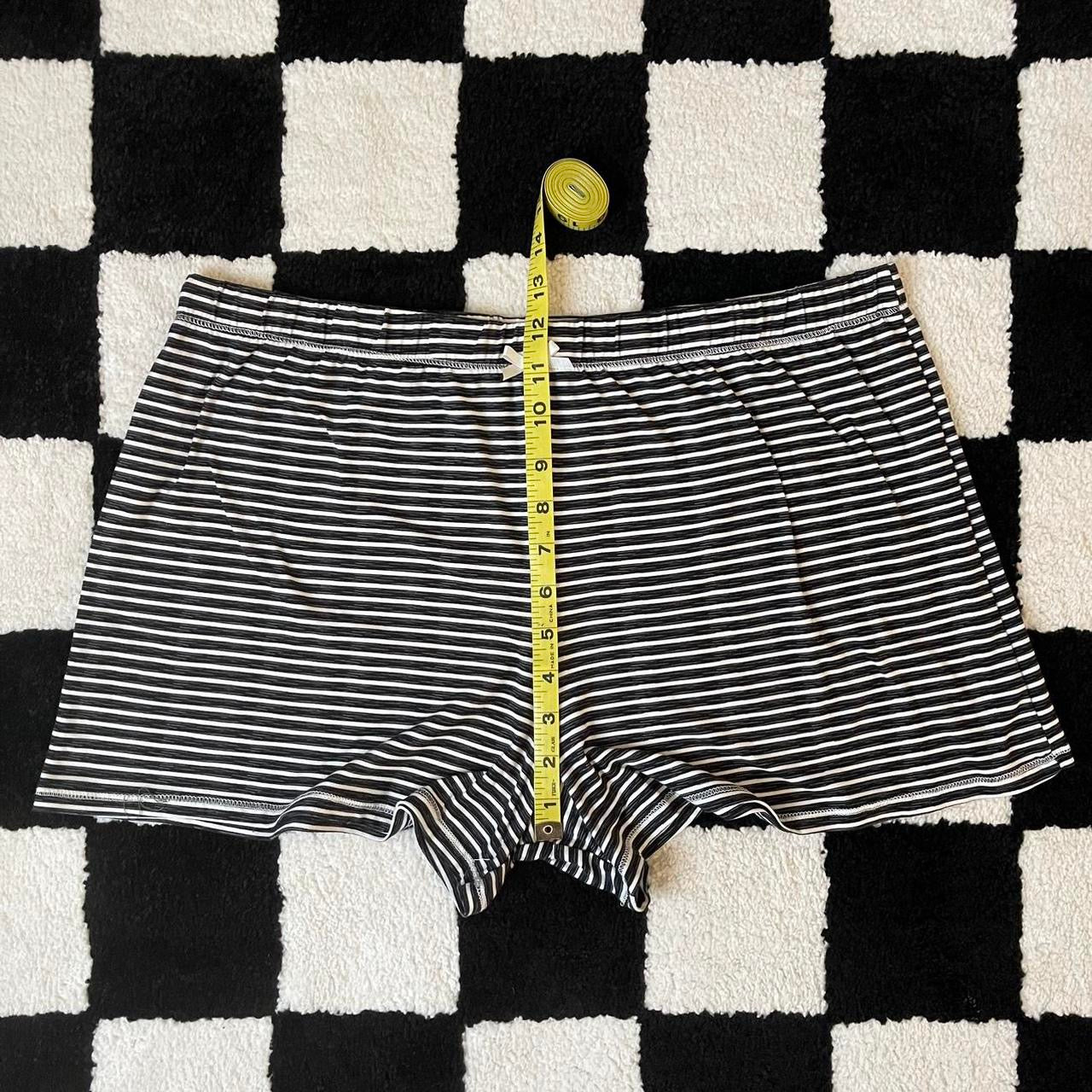 y2k striped shorts