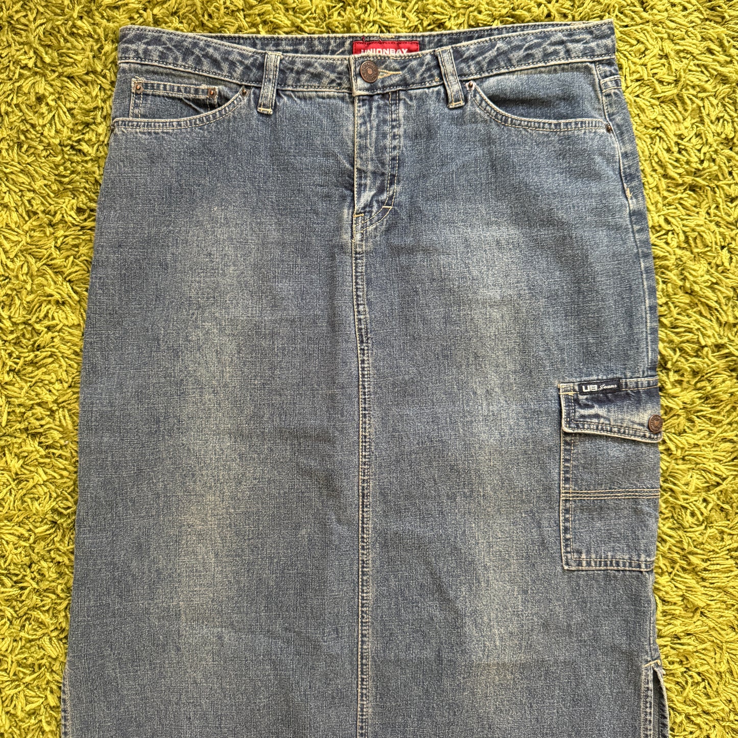 vintage whimsy 90s y2k UNION BAY denim maxi skirt