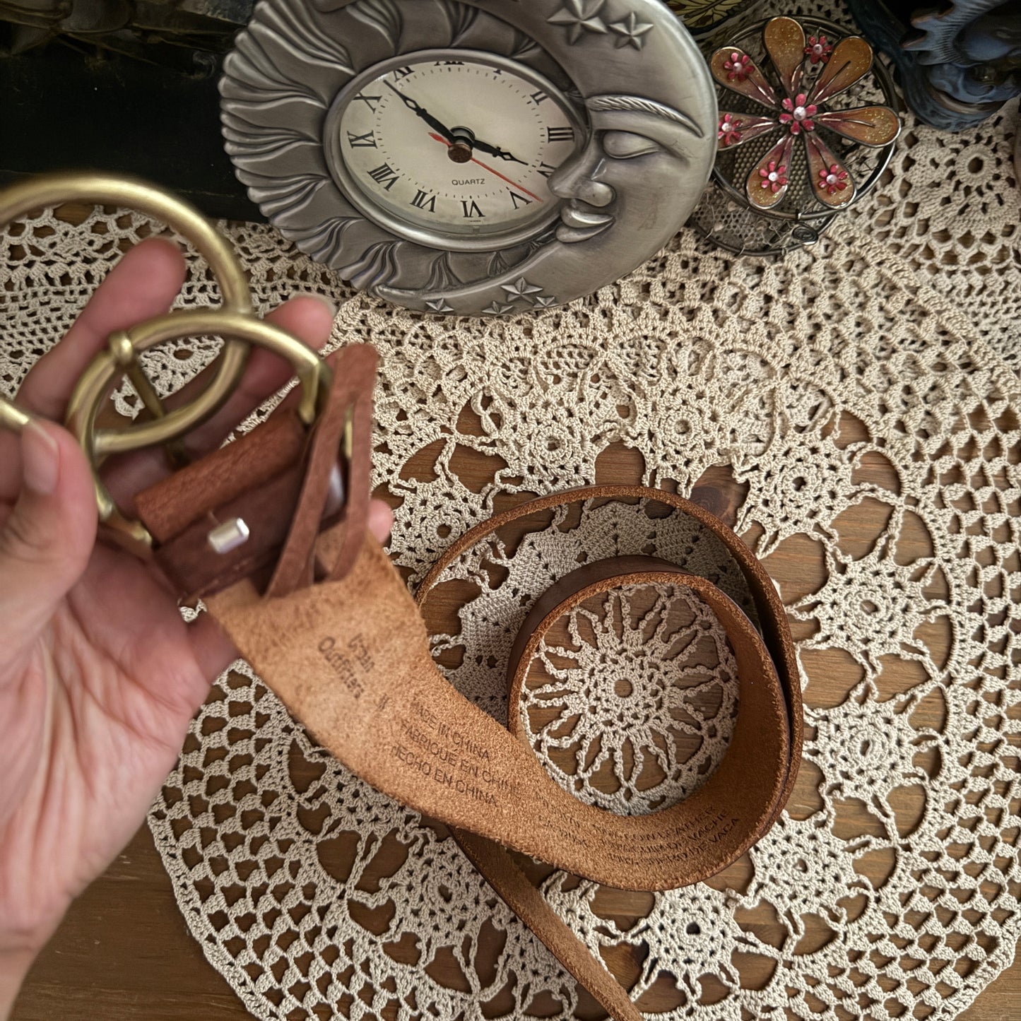 whimsical 90s y2k URBAN OUTFITTERS leather belt