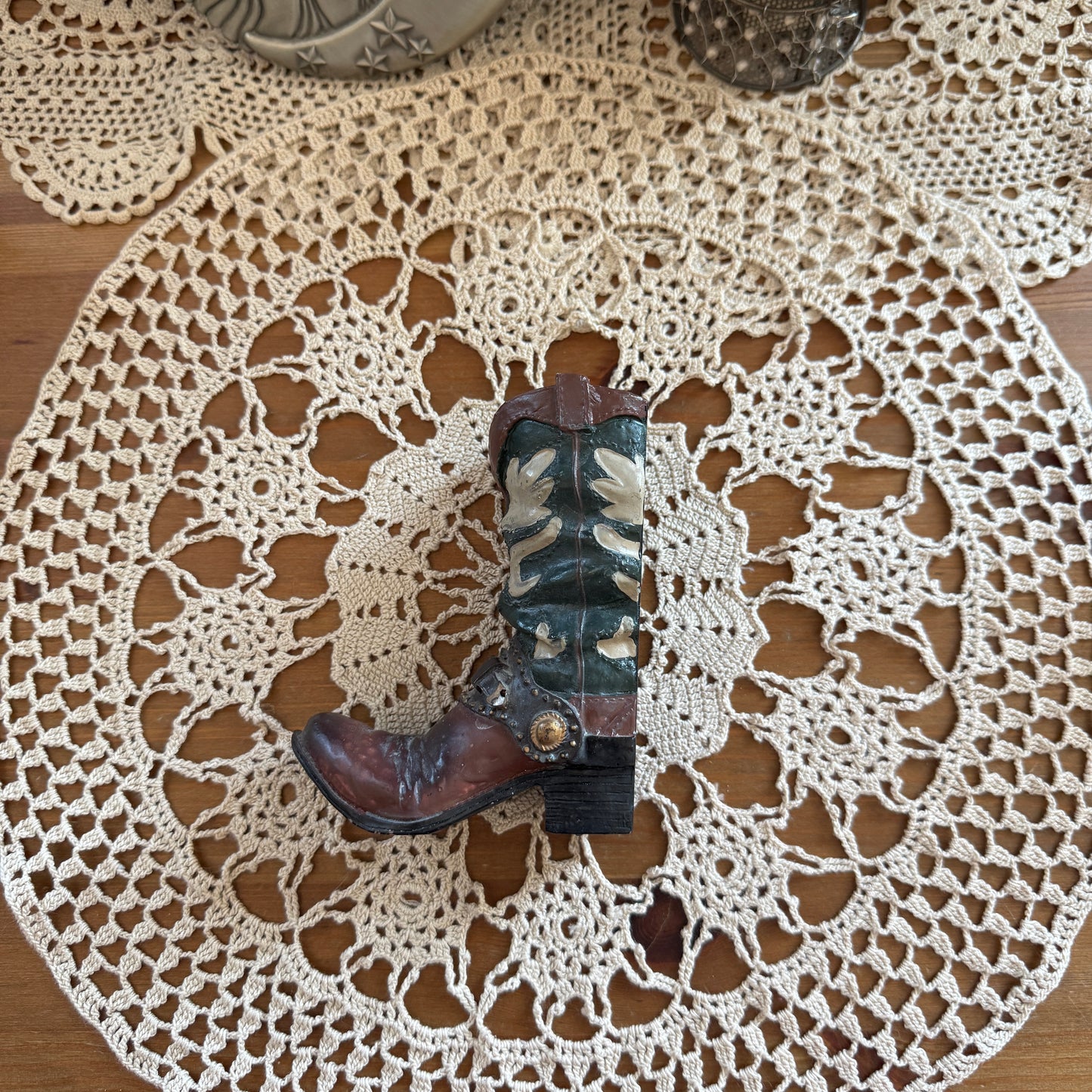 unique vintage whimsical celestial star boot figure collectable trinket