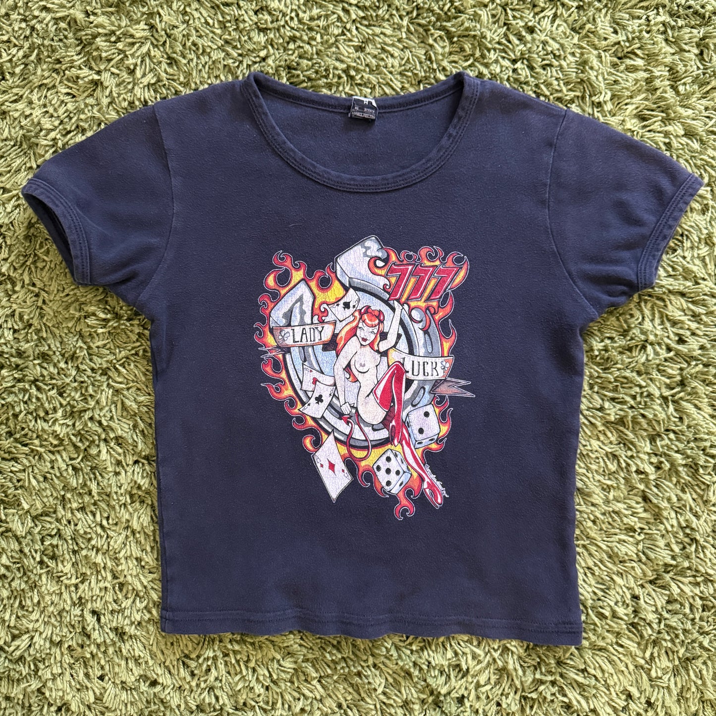 unique vintage whimsy 90s y2k graphic baby tee