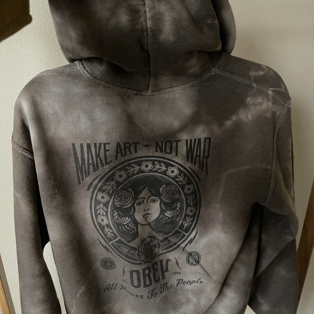 vintage whimsy 90s y2k OBEY graphic pullover hoodie
