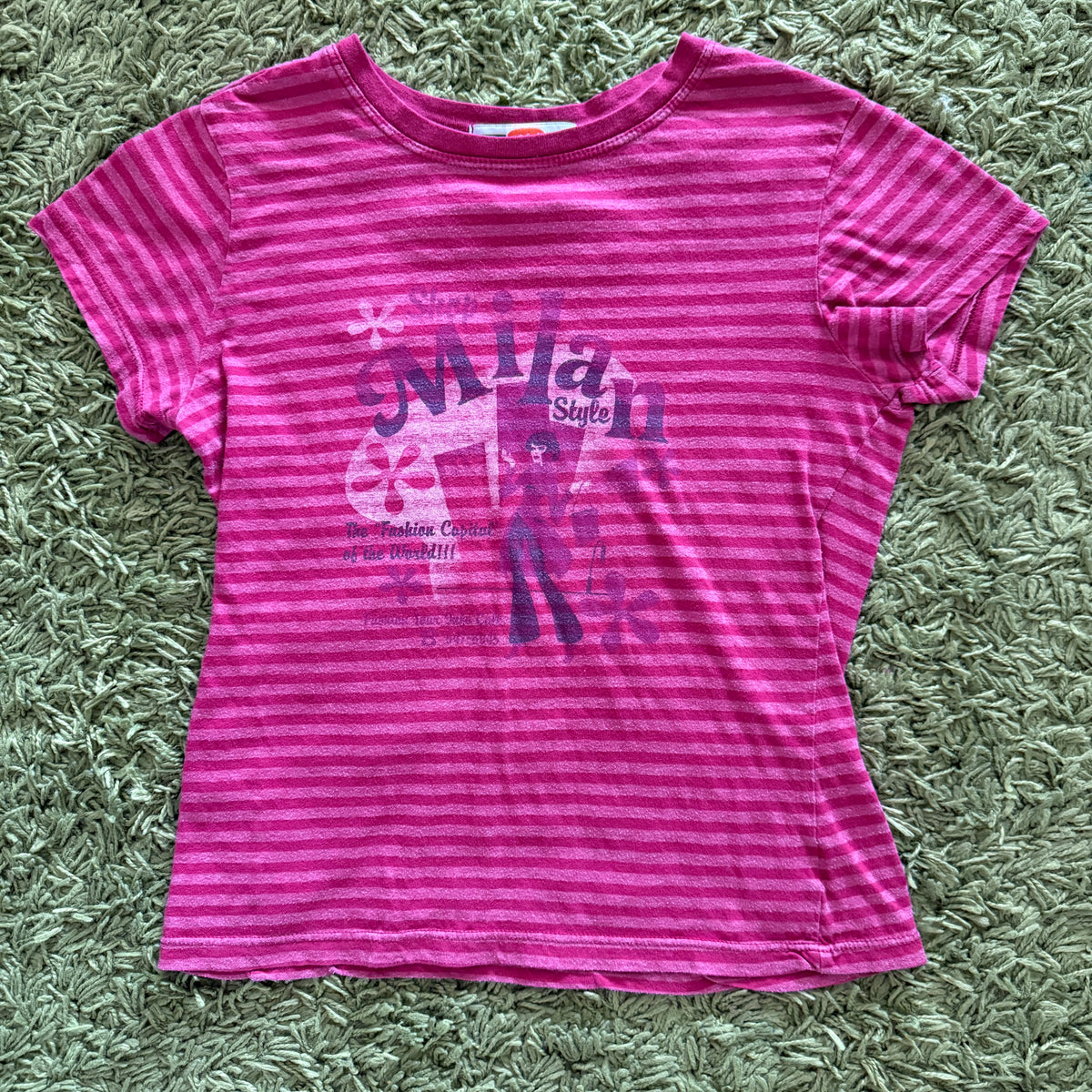 unique vintage whimsical 90s y2k graphic baby tee