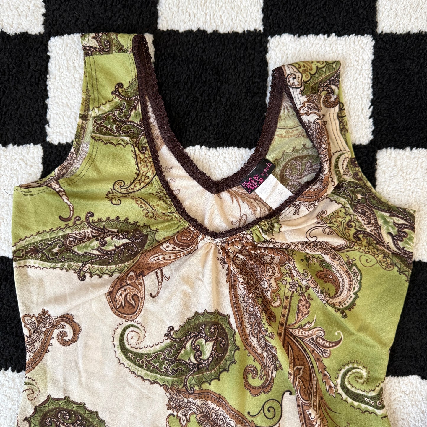 unique vintage whimsy 90s y2k AGENDA tank top