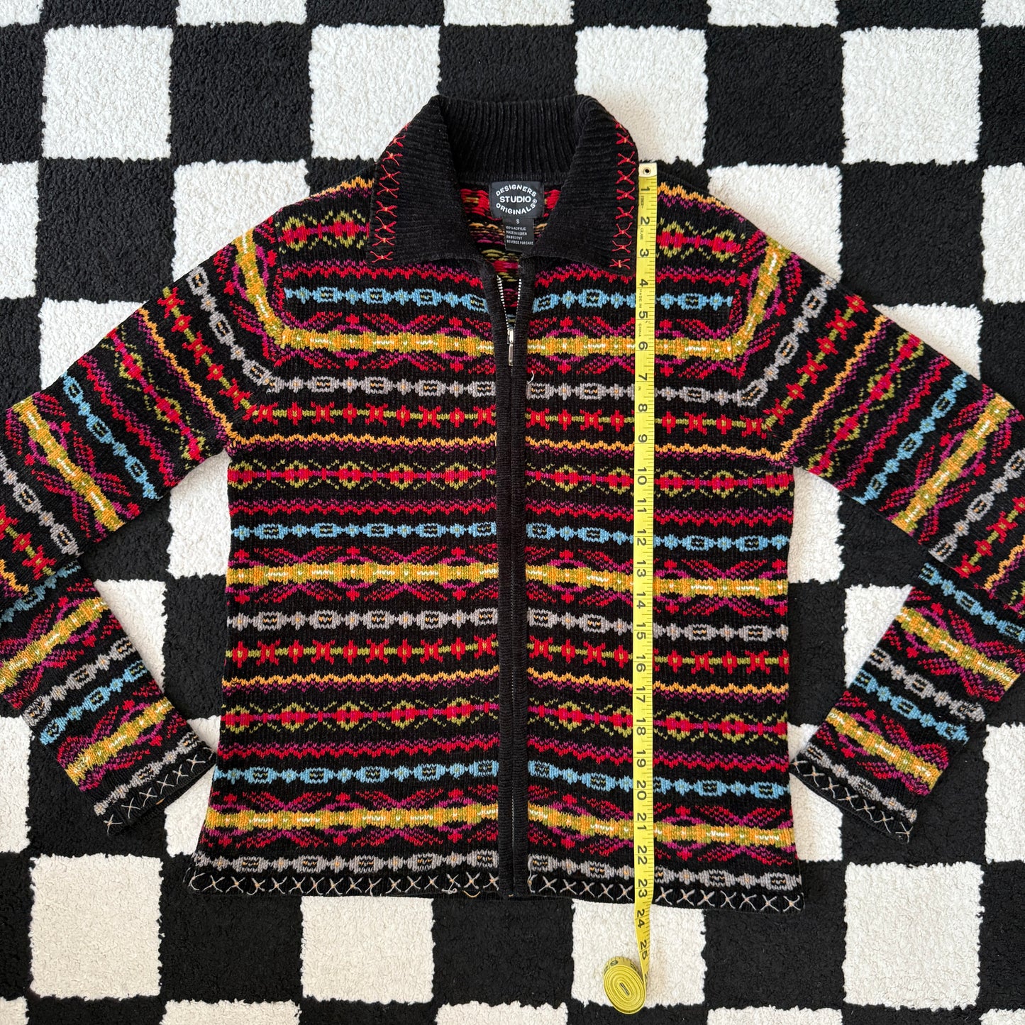 unique vintage whimsy 90s y2k knit cardigan sweater