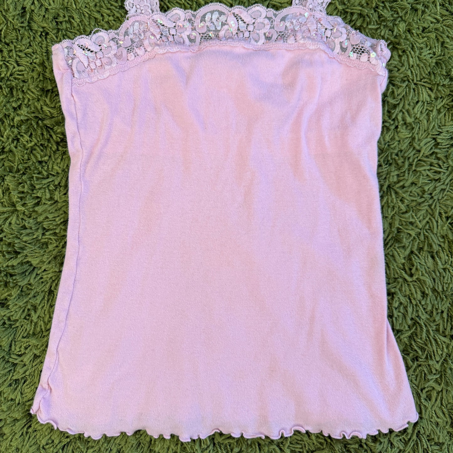 unique vintage whimsy 90s y2k JORDACHE sequin tank top