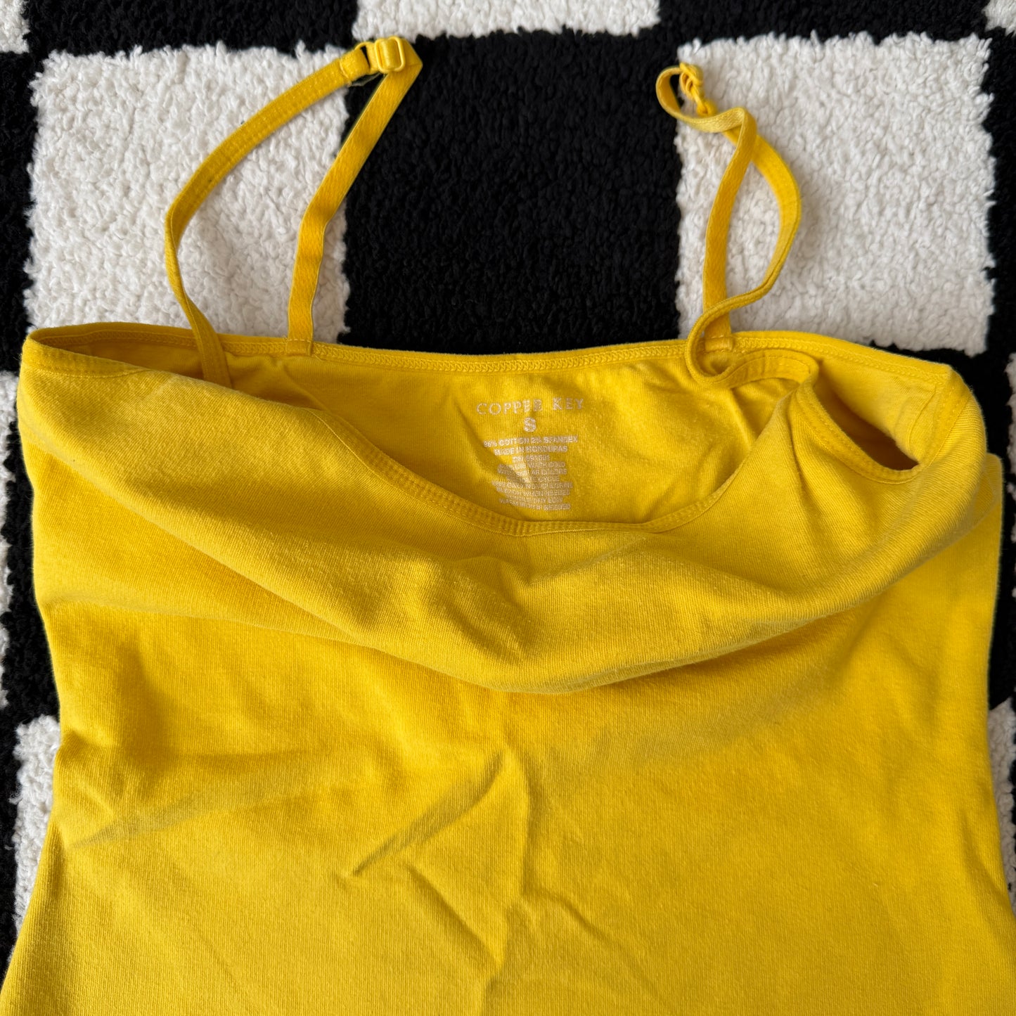 vintage whimsical 90s y2k COPPER KEY cami top