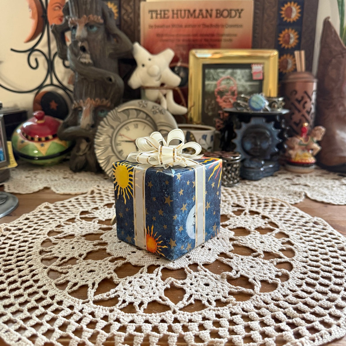 unique vintage whimsical celestial sun moon stars collectable trinket