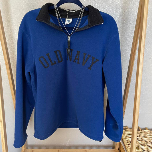 fleece half zip sweater