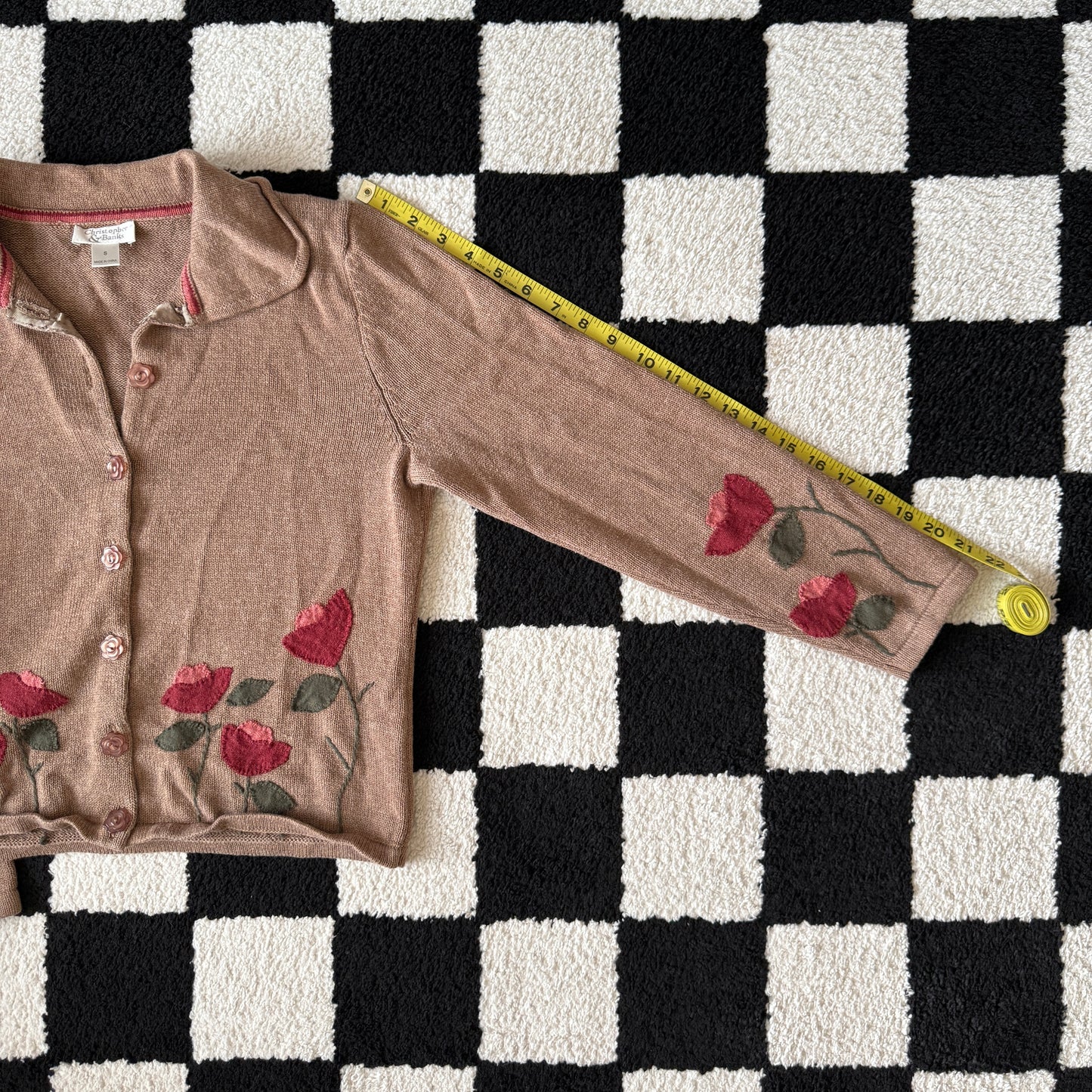 unique vintage whimsy 90s y2k CHRISTOPHER & BANKS knit cardigan sweater