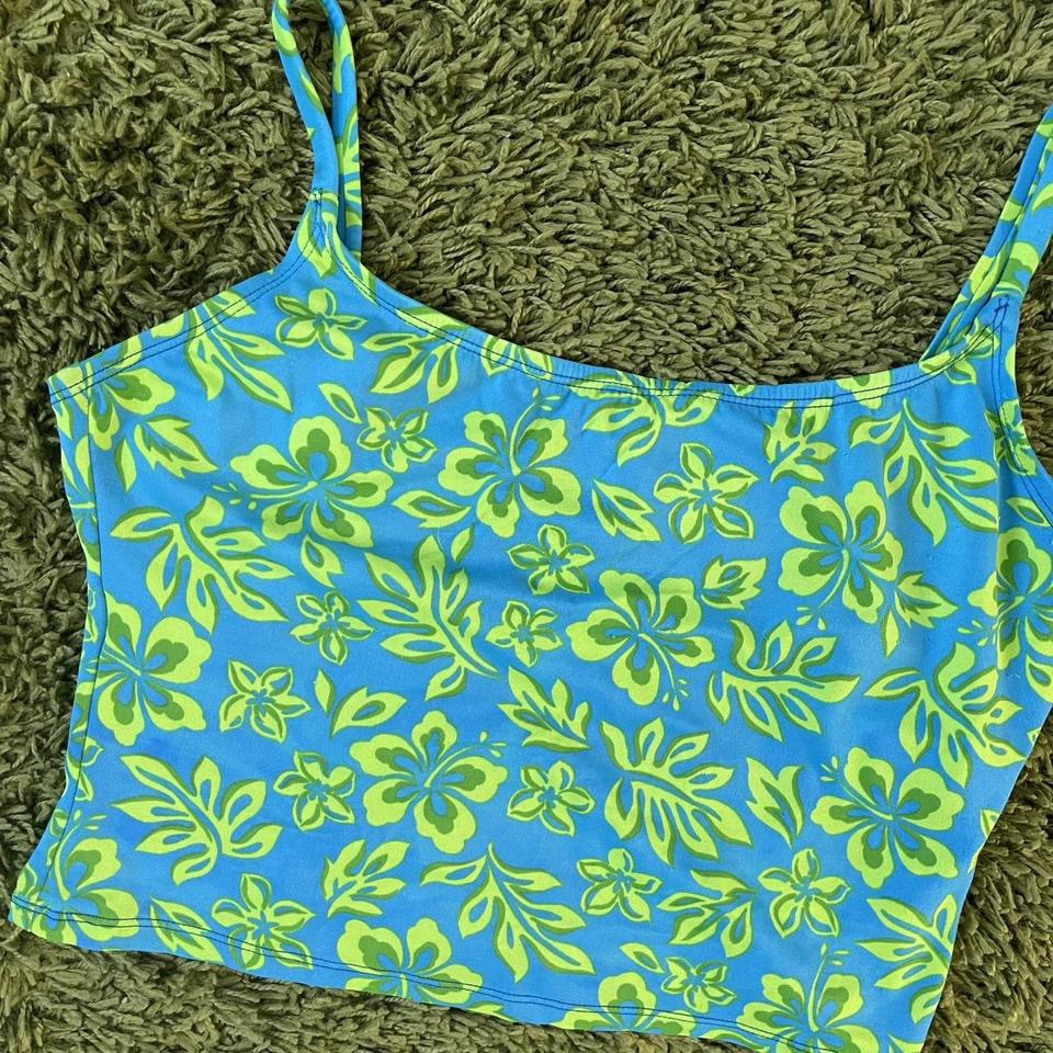 floral swim top