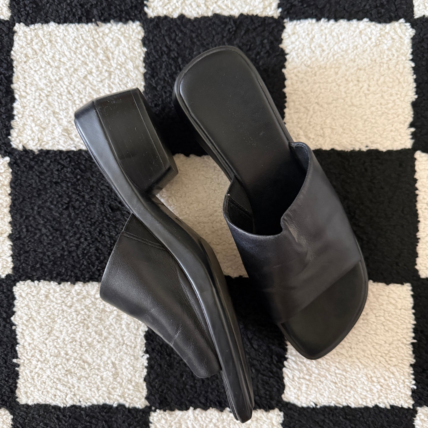 unique vintage whimsical 90s y2k chunky mule sandals