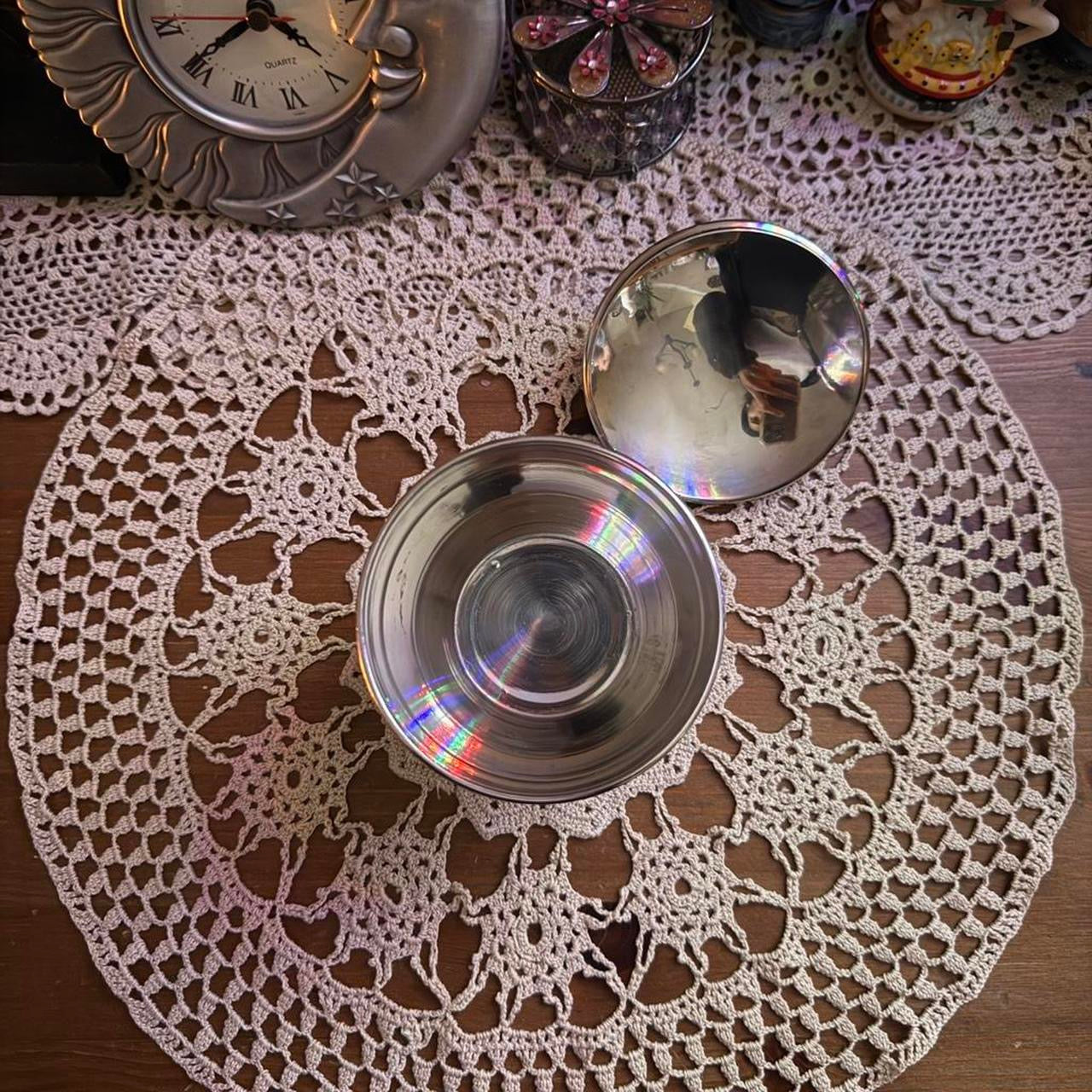 unique vintage whimsical trinket jar