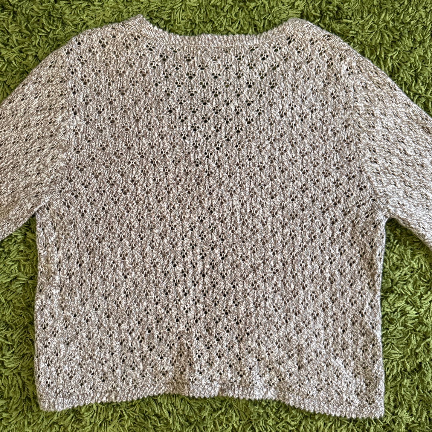 unique vintage whimsical 90s y2k CHRISTOPHER & BANKS knit sleeved cardigan top