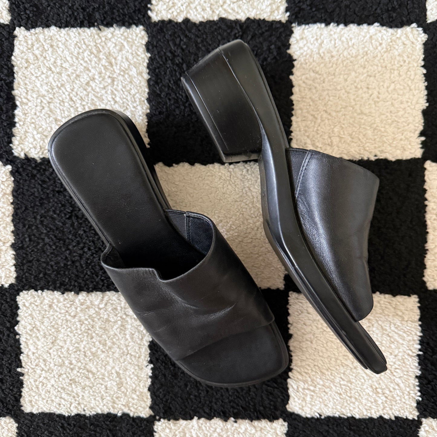 unique vintage whimsical 90s y2k chunky mule sandals