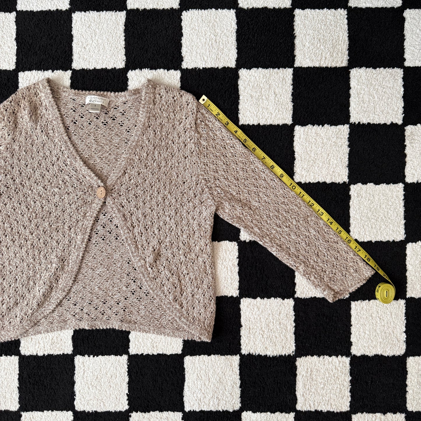 unique vintage whimsical 90s y2k CHRISTOPHER & BANKS knit sleeved cardigan top