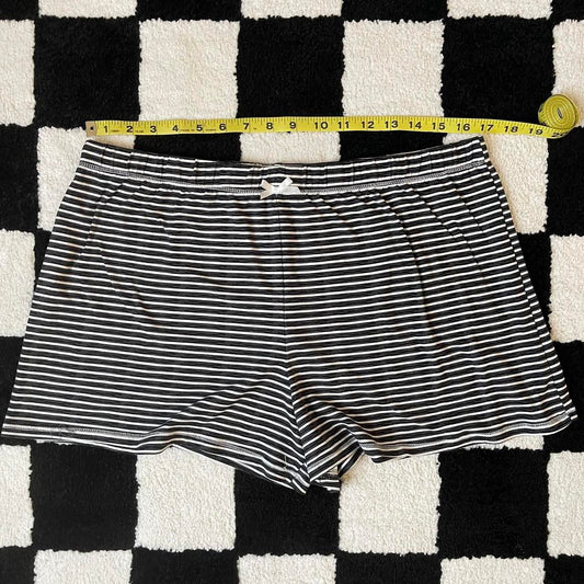 y2k striped shorts