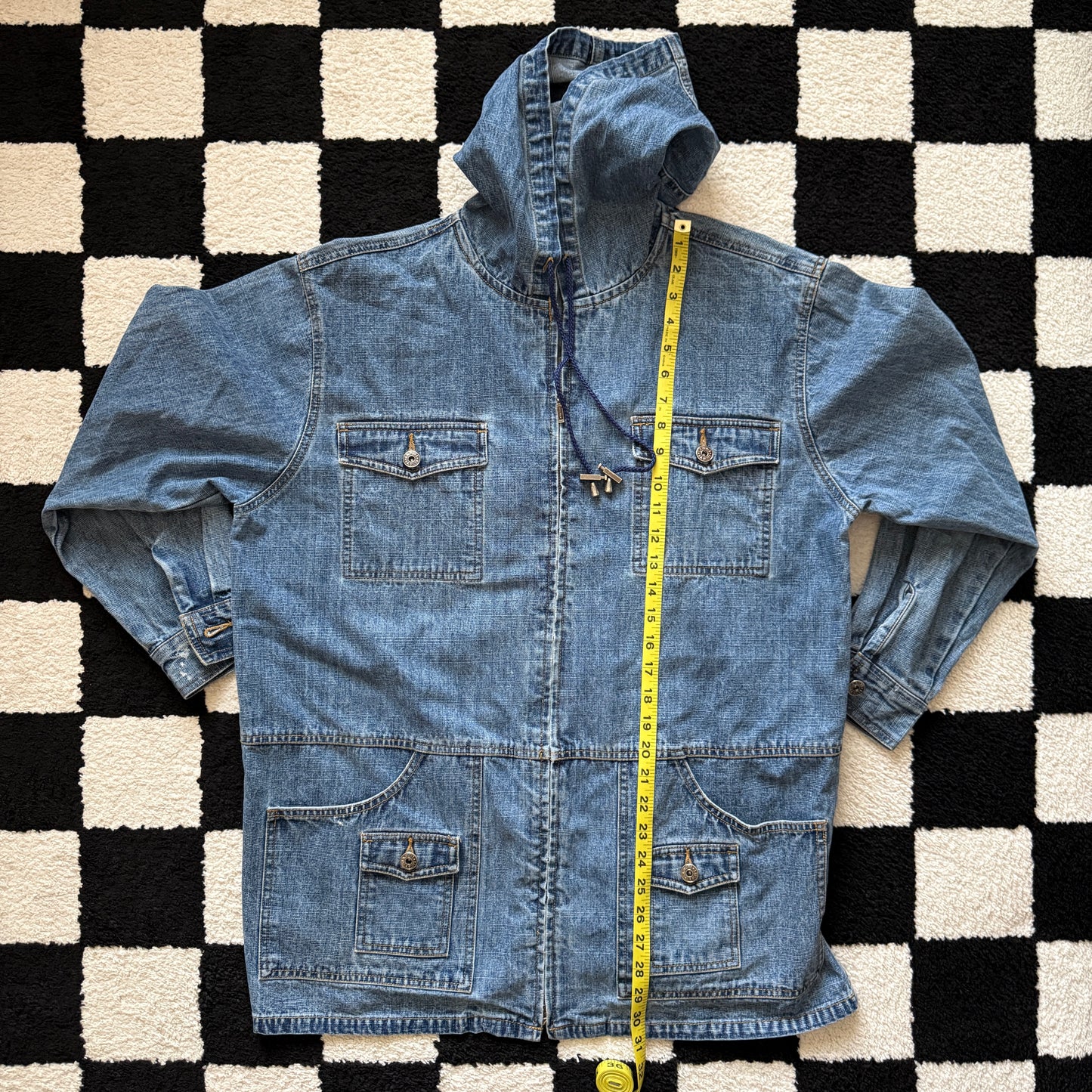 unique vintage whimsy 90s y2k L.A. BLUES denim jacket