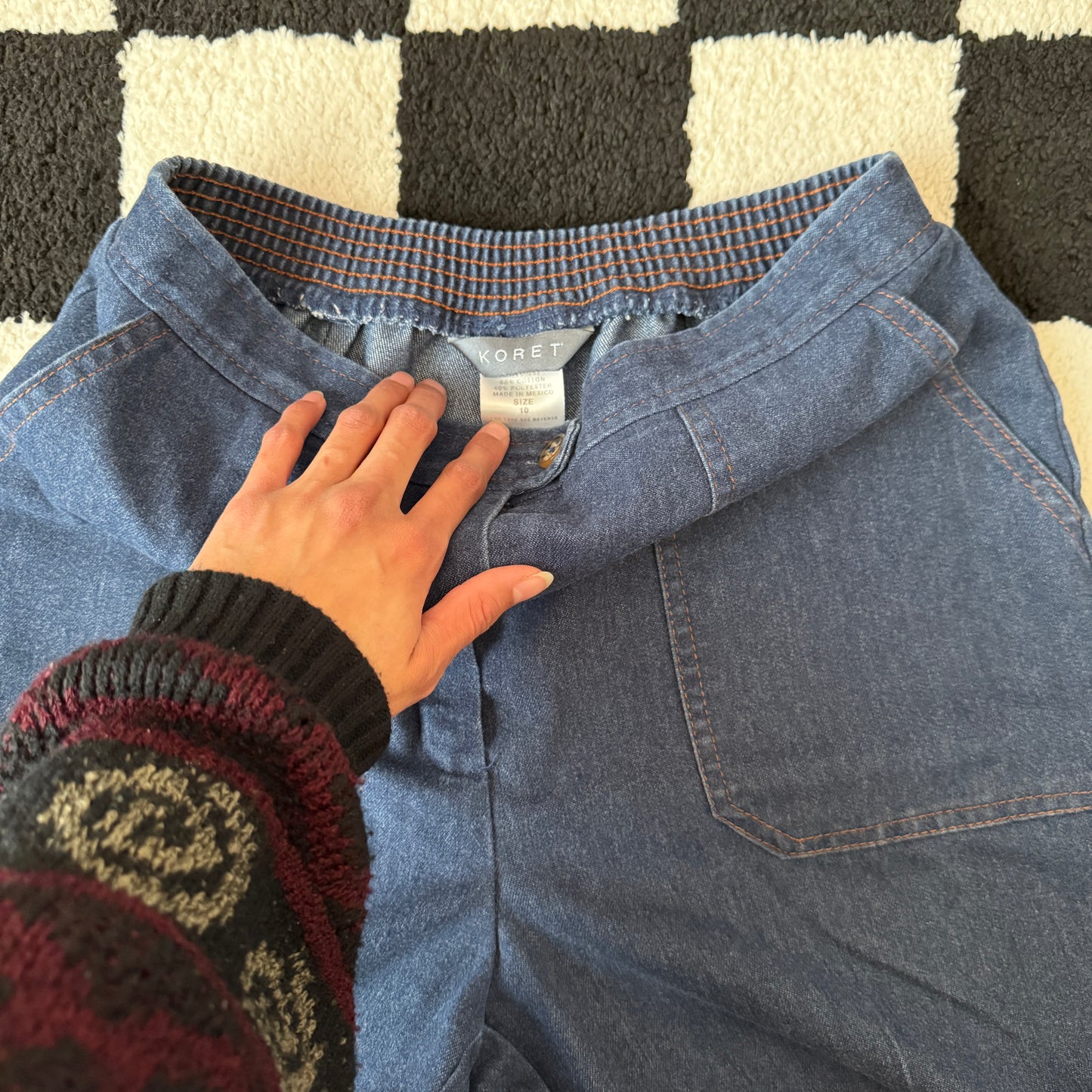 vintage whimsical 90s y2k denim pants