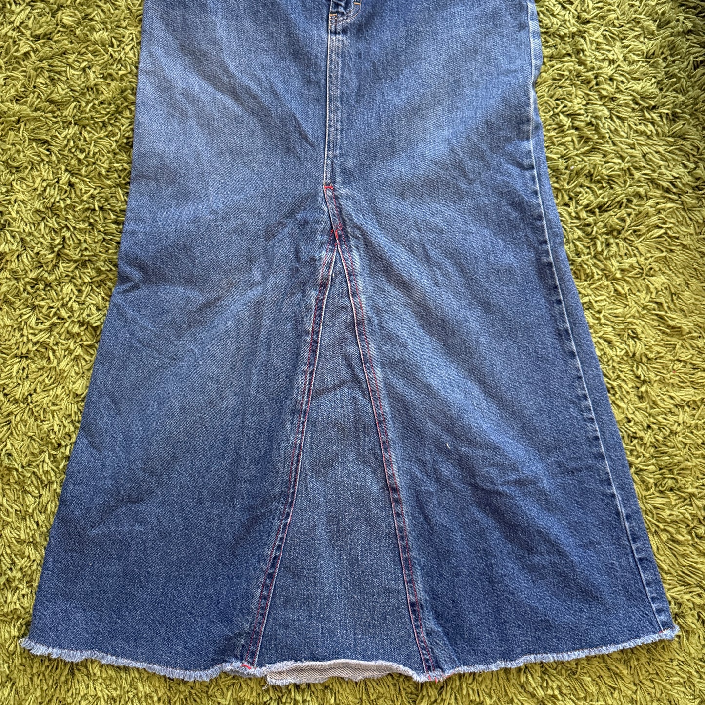 vintage whimsy 90s y2k TOMMY HILFIGER denim maxi skirt
