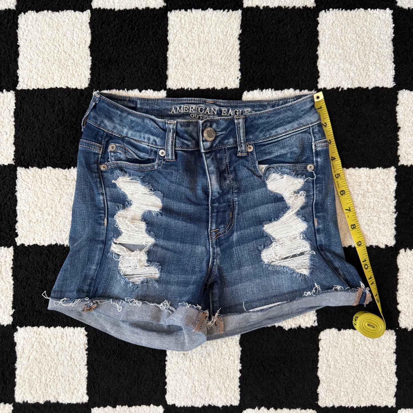 whimsy 90s y2k AMERICAN EAGLE OUTFITTERS denim shorts