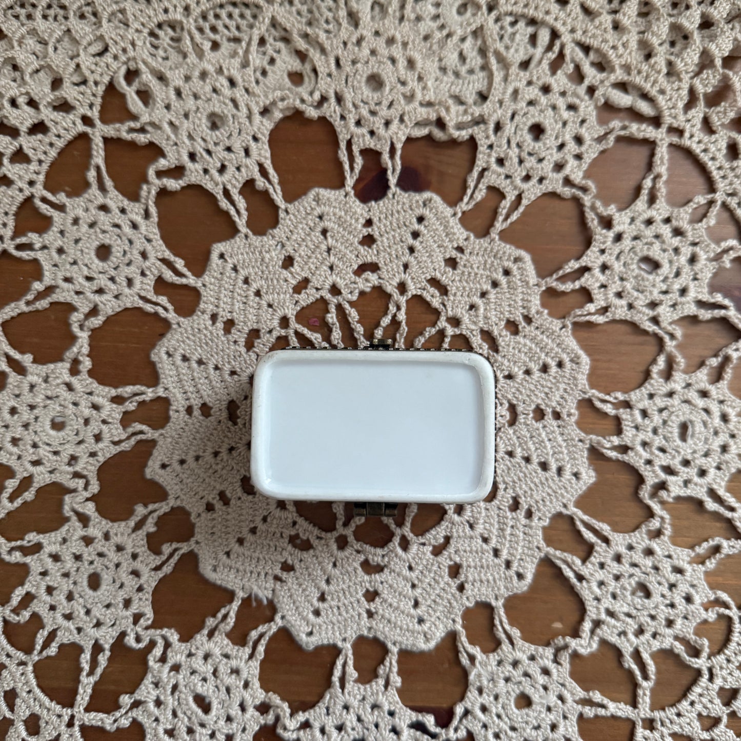 unique vintage whimsical trinket box