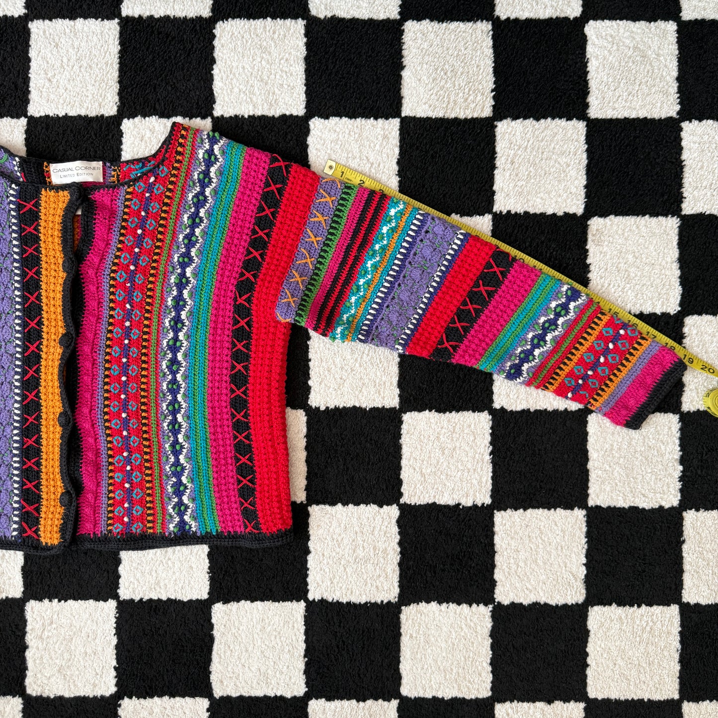 unique vintage whimsy 90s y2k knit cardigan sweater