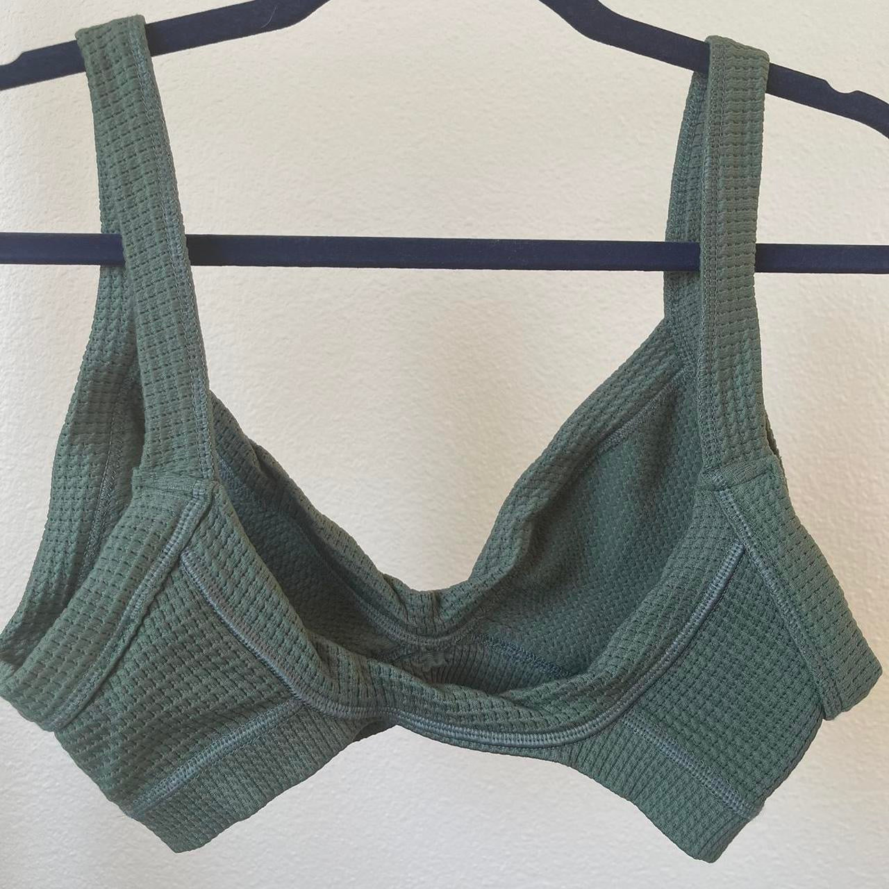 waffle knit bra top