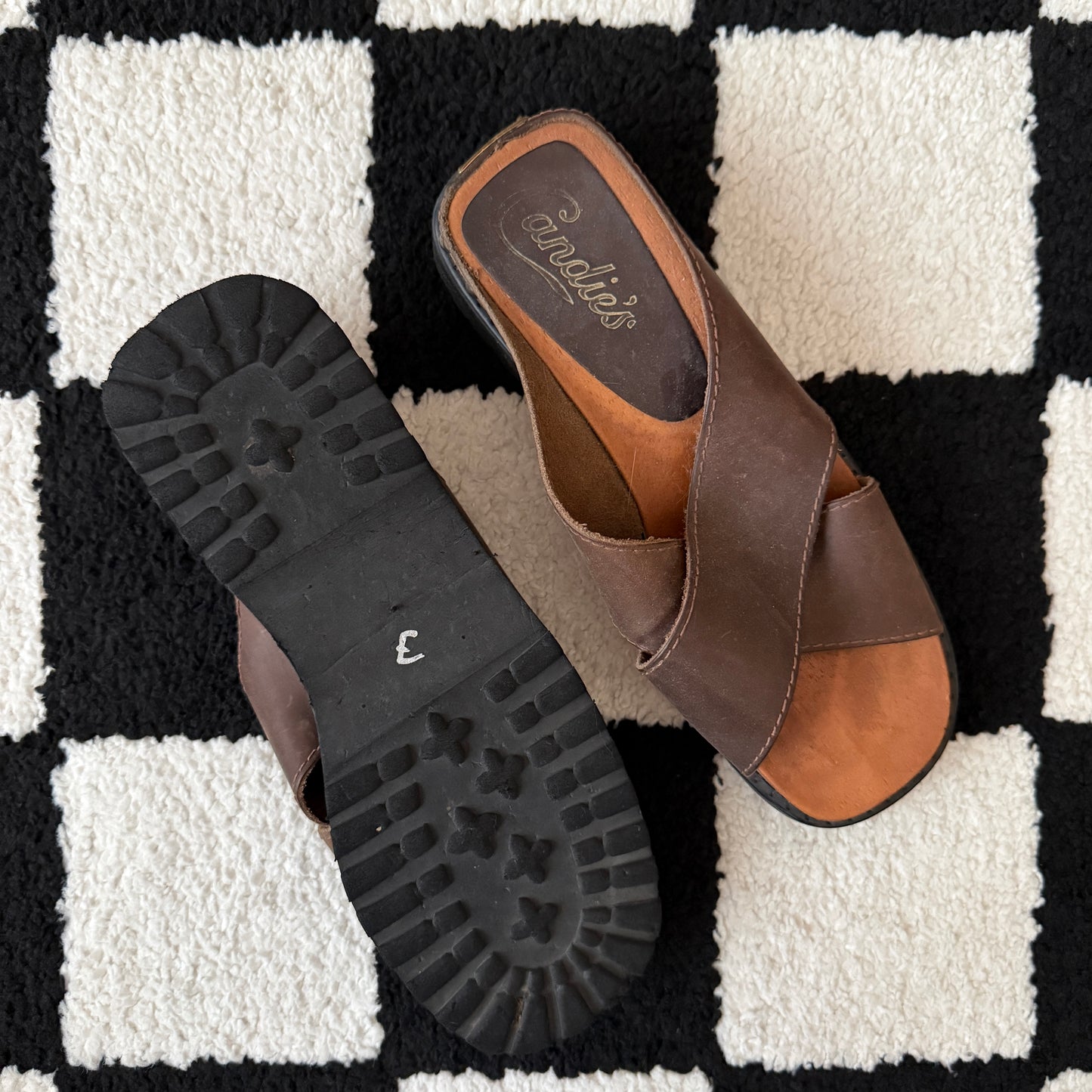vintage whimsical 90s y2k CANDIE’S chunky sandals