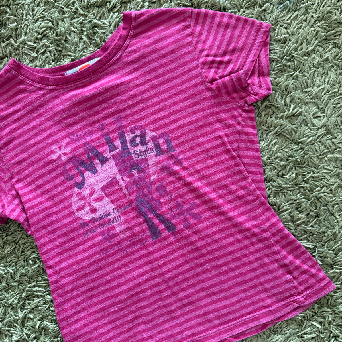 unique vintage whimsical 90s y2k graphic baby tee