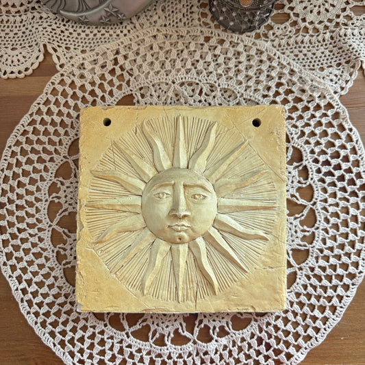 unique vintage whimsical celestial sun wall decor collectable