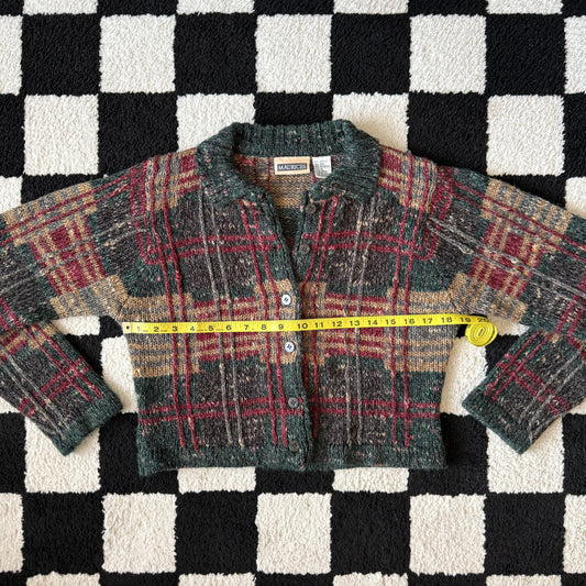 unique vintage whimsy 90s y2k MAURICES knit cardigan sweater