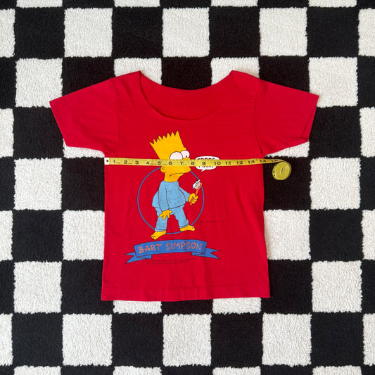 vintage 90s y2k BART SIMPSON graphic baby tee